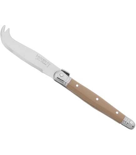 Amazon | Jean Dubost 3-Piece Cheese Knives Set in Box, Ivory